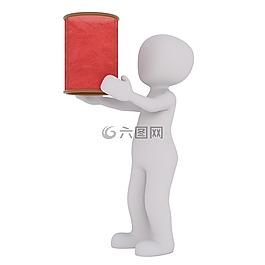 白人男性,3d模型,孤立