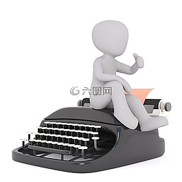 白人男性,3d模型,孤立