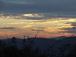 日落,晚上,暮光之城