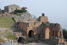 劇院,圓形劇場,階段