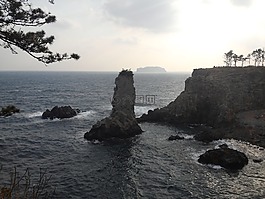 濟(jì)州島,島,海
