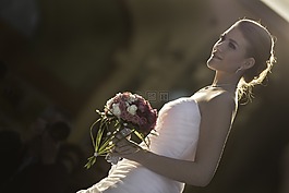 婚禮,新娘,花卉