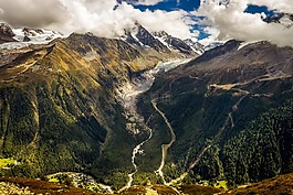 霞慕尼,法國,山