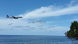 飛機,著陸,噴射
