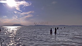 巴拉頓湖,夏季,陽光