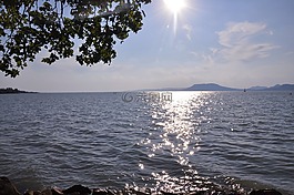巴拉頓湖,夏季,陽光