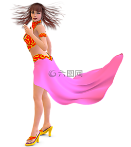 女子,構(gòu)成,頭發(fā)