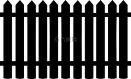 欄桿,籬笆,側(cè)影