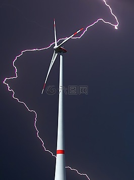 風(fēng)車,風(fēng)電,雷暴
