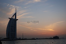 burj al 阿拉伯,迪拜,海