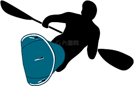沖浪,槳,男子