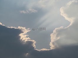 云,光,天空