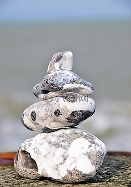 石頭,kisel,海