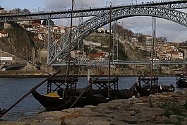 橋,波爾圖,船只