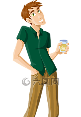 家伙,男子,喝