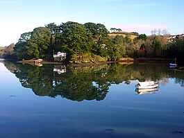 湖,鏡像,水