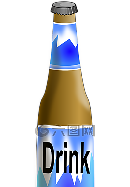 啤酒,瓶,喝