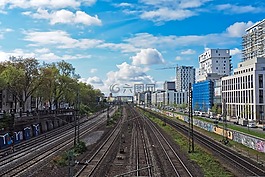 架構,天際線,建設