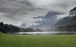 山,霧,景觀