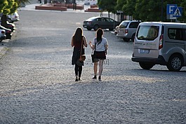 假期,间隔,女孩
