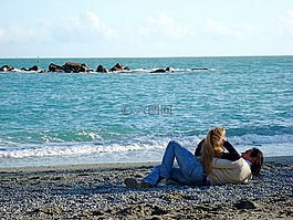 海灘,海洋,海