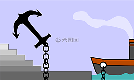 錨點(diǎn),船,塢站