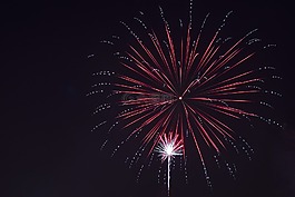 煙花,夜,多彩