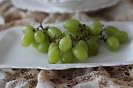葡萄,水果,綠色