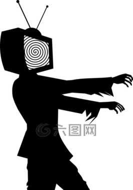 僵尸,電視,男子