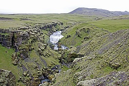 skógá河,冰岛,大瀑布