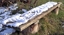 冬天,雪,银行