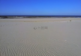 沙,mar,地平線