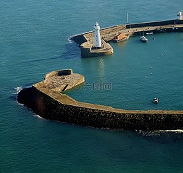 燈塔,海港,海