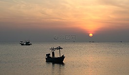 和平,上午,船