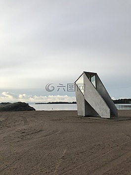 海灘,行星,早晨