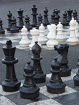 棋,公園,游戲