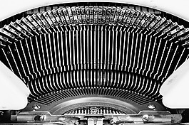 打字機,類型,黑白色