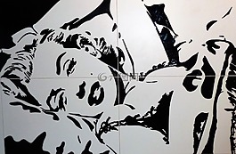 藝術,瓷磚,瑪麗蓮 夢露