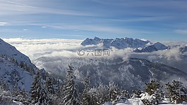 山,云,奧地利