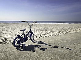自行車,棄,海