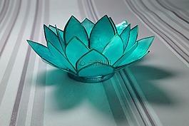 睡蓮,玻璃,淺藍色
