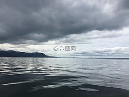 風暴,海,暴風雨天