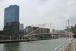 城市,全景圖,旅游