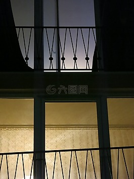 欄桿,光,對比