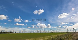 風,風電場,景觀