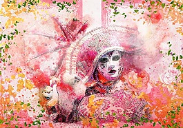 狂歡,多彩,羅莎