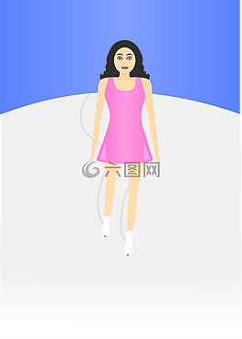 女子,女孩,走