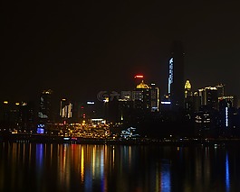 夜景,中國,城市
