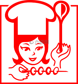 廚師,食品,象形圖