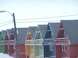 房屋,顏色,挪威